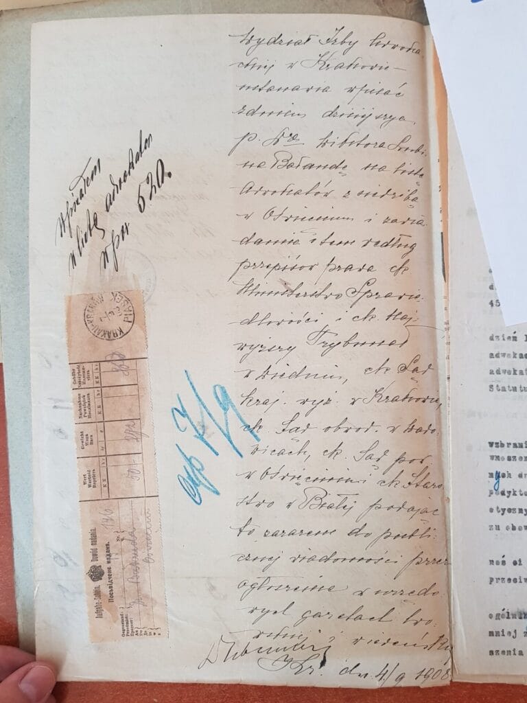 Informacja o wpisie na listę adwokatów Izby Adwokackiej w Krakowie