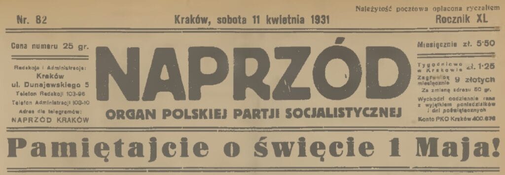 Wspomnienie dr. Wiktora Bałandy autorstwa Emila Haeckera w „Naprzodzie”